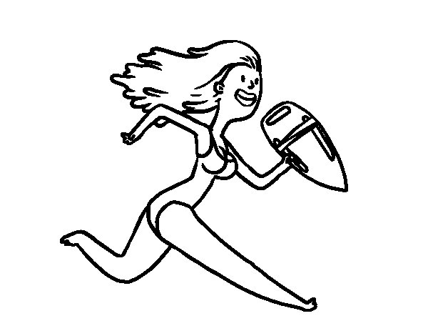 600x470 Girl Rescuer Coloring Page