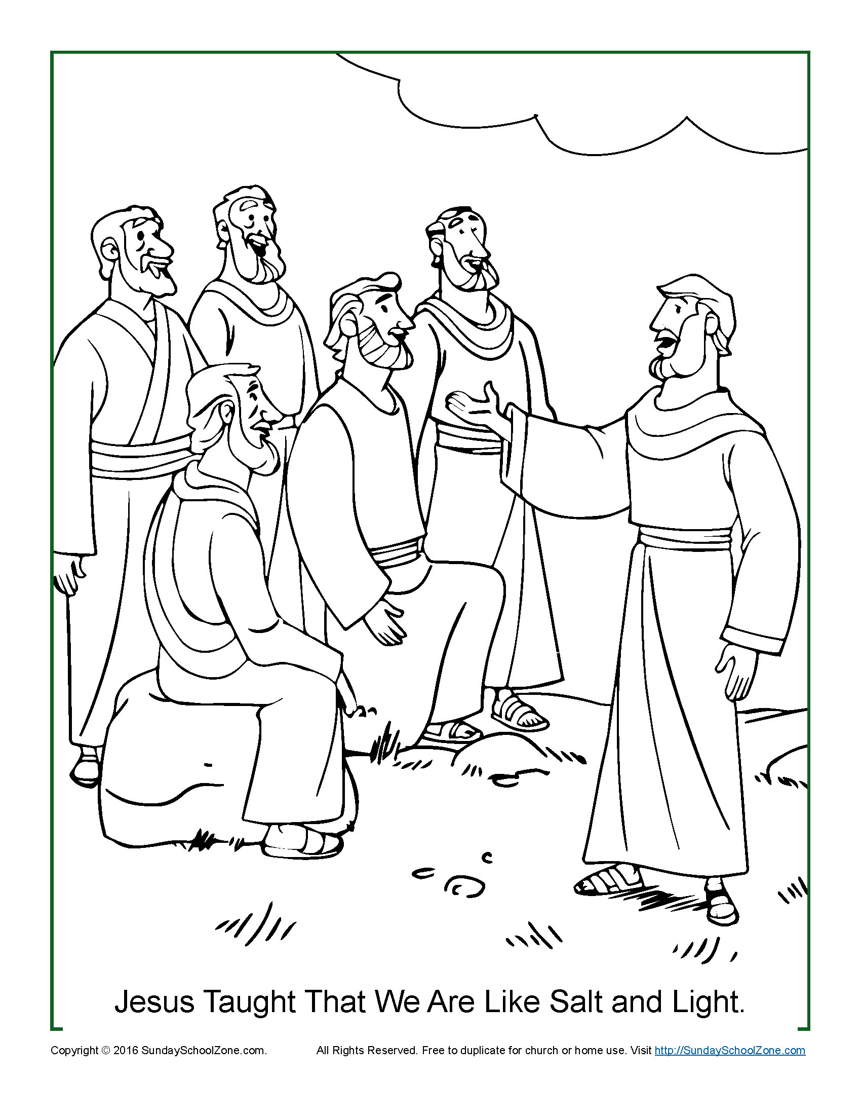 1700x2200 Light Coloring Pages Good Salt And Light Coloring Page