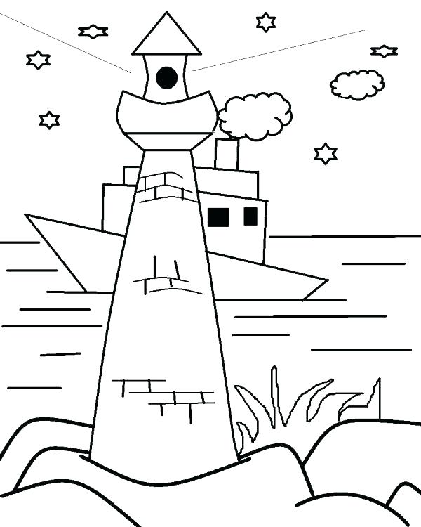 600x750 Lighthouse Pictures To Color Lighthouse Coloring Pages Free