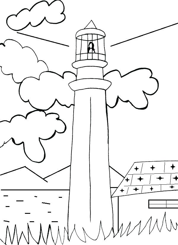 600x825 Lighthouse Coloring Pages Remarkable Lighthouse Coloring Page