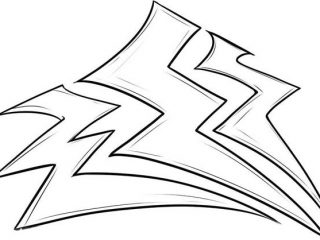 320x240 Lightning Coloring Pages Storm Lighting Bolt Coloring Page Color