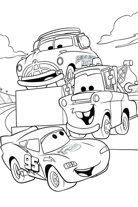 567x850 Lightning Mcqueen And Mater Coloring Pages Lightning And Mater