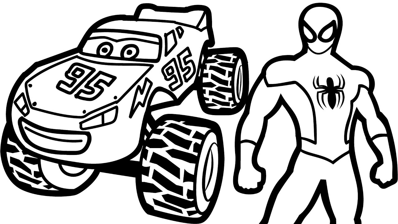 1280x720 Lightning Mcqueen Coloring Pages From Cars P Unknown