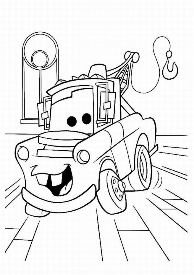 656x928 Disney Cars Mater Coloring Pages