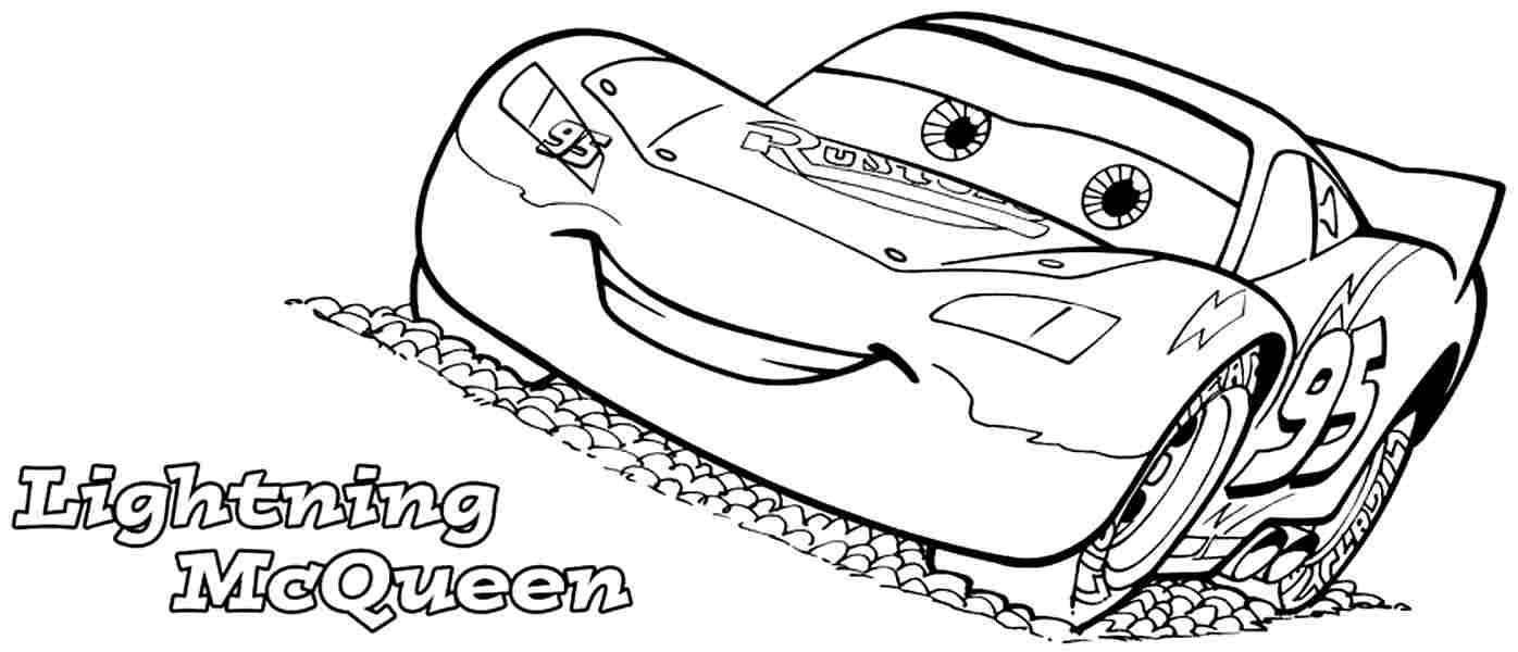 Lightning Mcqueen Coloring Page Free at GetDrawings | Free download