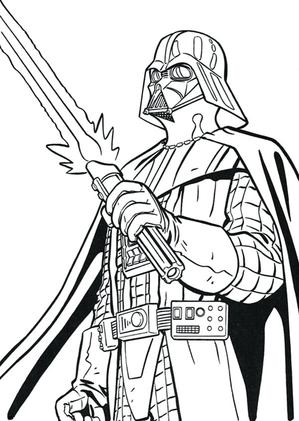 600x844 Excellent Astonishing Lightsaber Coloring Pages Online