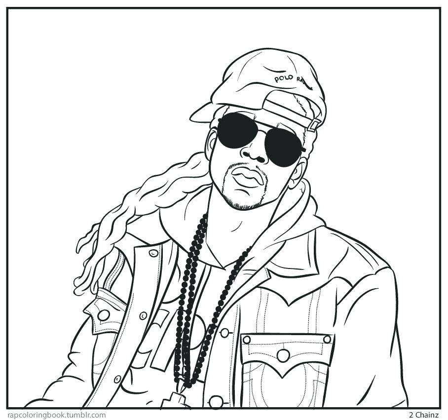908x851 Lil Wayne Coloring Pages