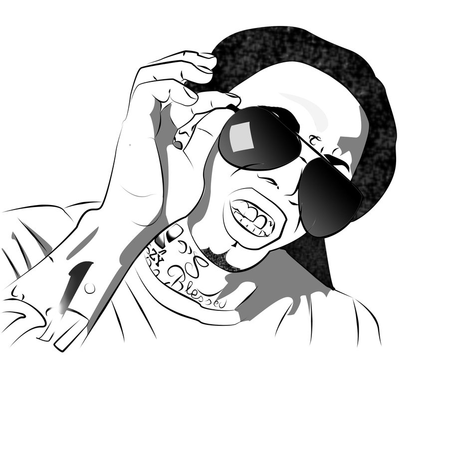 900x900 Inspiring Lil Wayne Coloring Pages