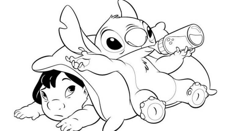 770x430 Lilo And Stitch Coloring Coloring Pages For Kids