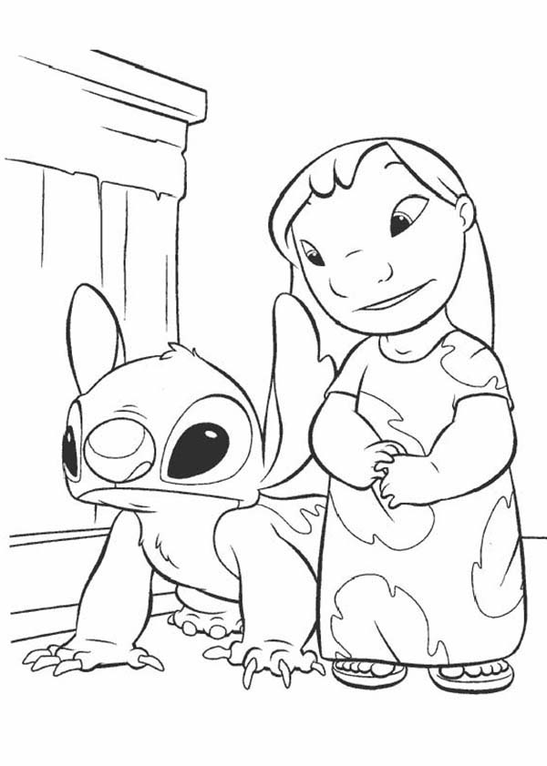 600x841 Lilo Stitch Coloring Page