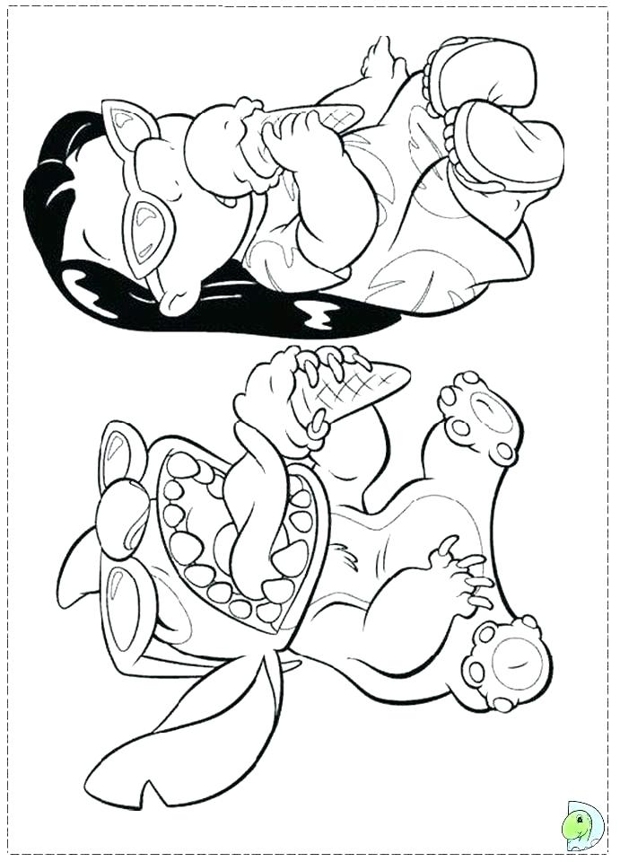 691x960 Lilo Stitch Coloring Pages