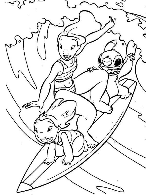 600x798 Lilo And Stitch Coloring Coloring Pages For Kids