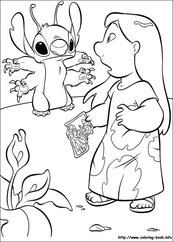 567x794 Lilo And Stitch Coloring Pages On Coloring