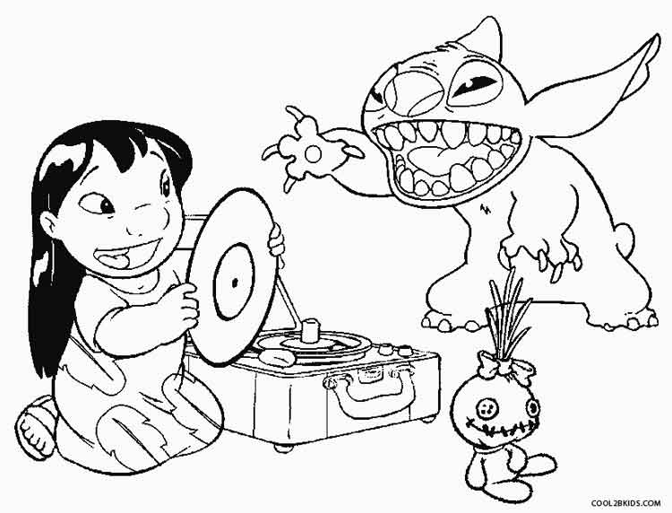 750x572 Printable Lilo And Stitch Coloring Pages For Kids