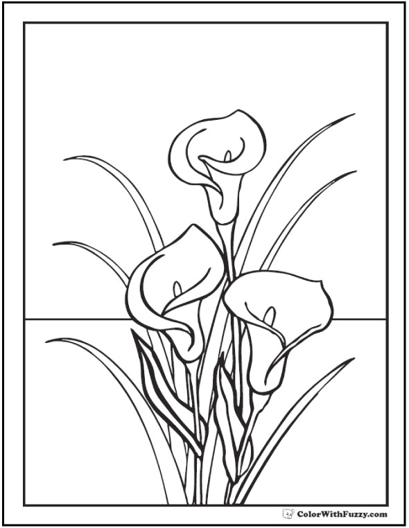 590x762 Easter Lilies Coloring Page Crayola Com Colouring Pages For Kids