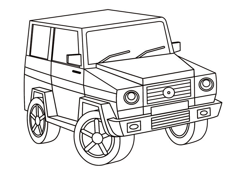 842x595 Free Printable Car Coloring Pages For Kids