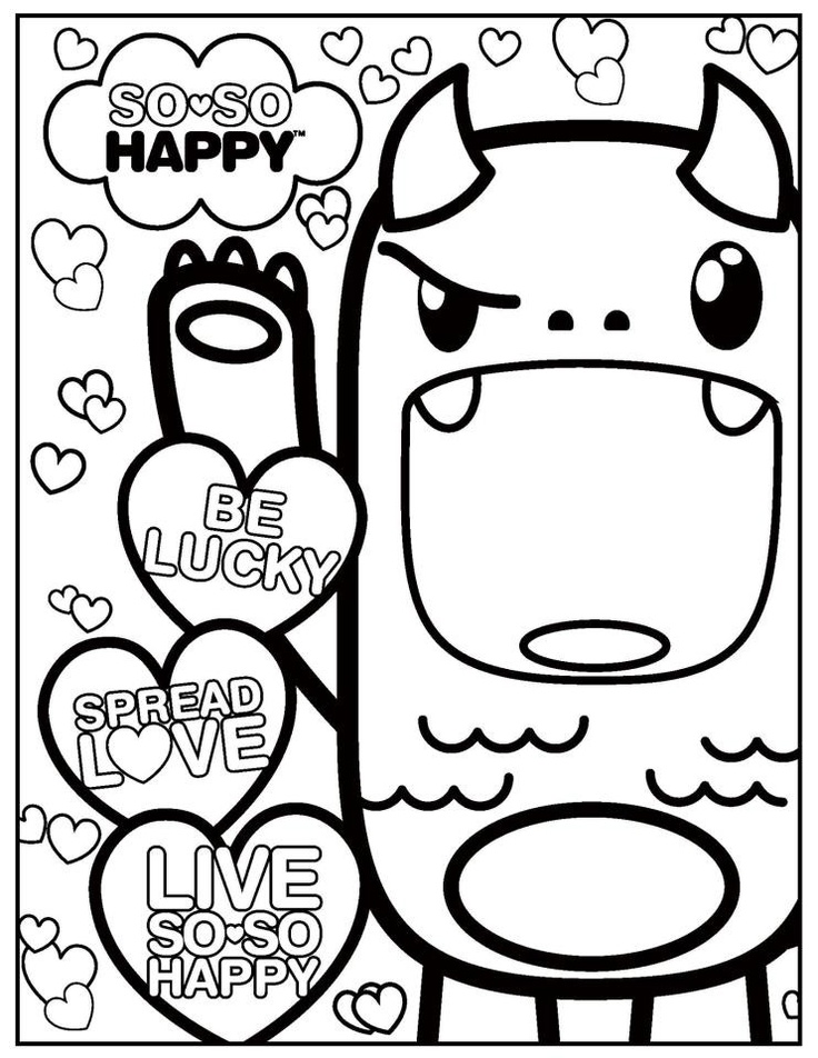 736x952 Kawaii Coloring Pages To Download And Print For Free