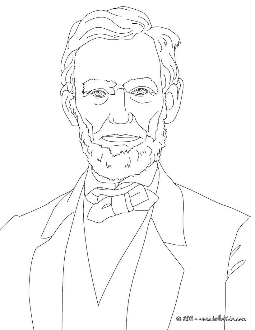 820x1060 President Abraham Lincoln Coloring Page Mystery Of History