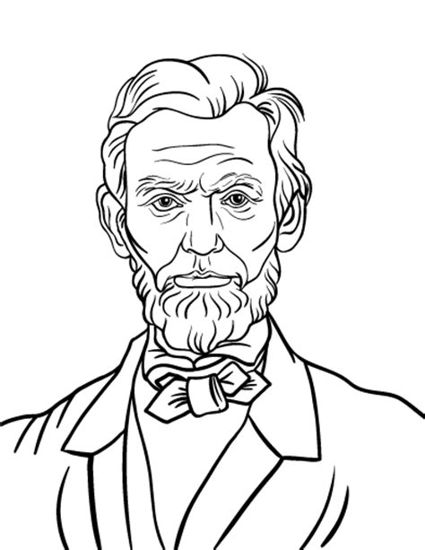 474x613 Abraham Lincoln Coloring Page