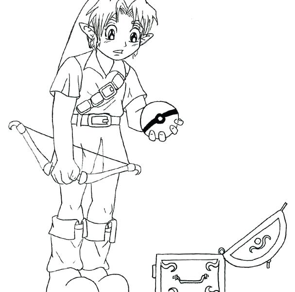 607x600 Legend Of Zelda Coloring Pages The Legend Of Coloring Pages