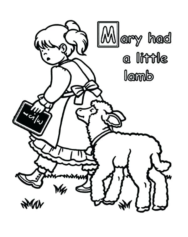 600x753 Lamb Coloring Pages Click To See Printable Version Of Lamb