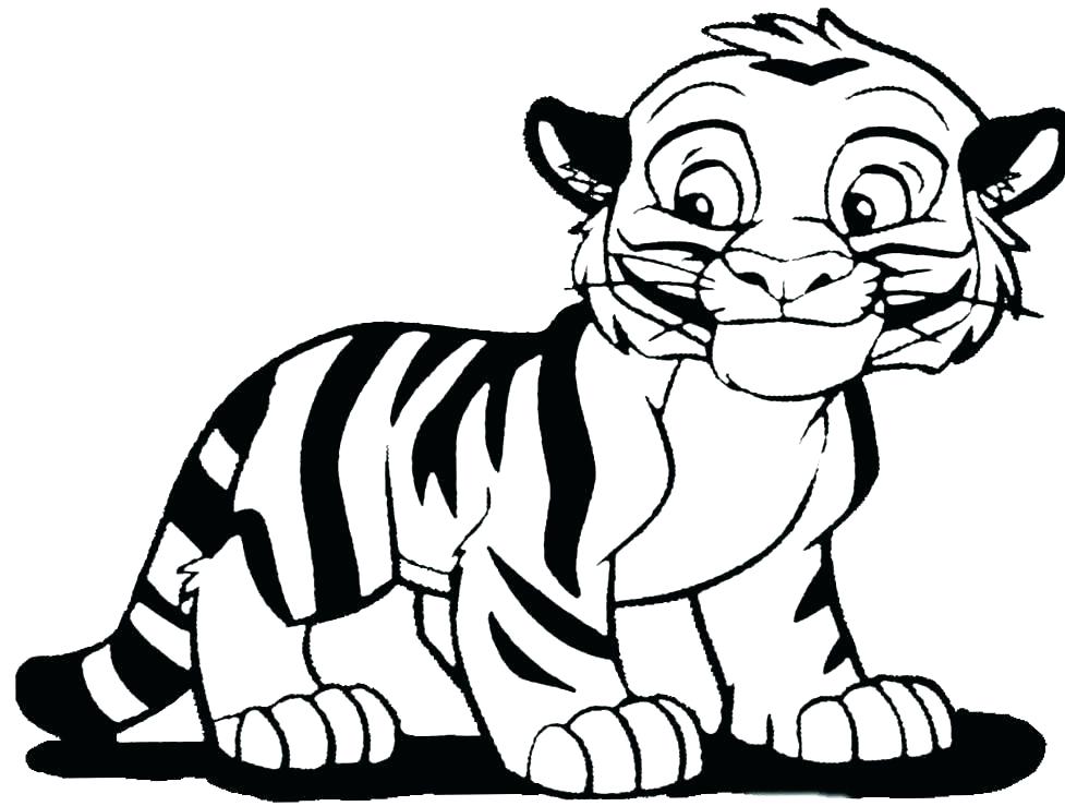977x739 Tiger Coloring Pages Printable Tiger Coloring Page Tiger Color