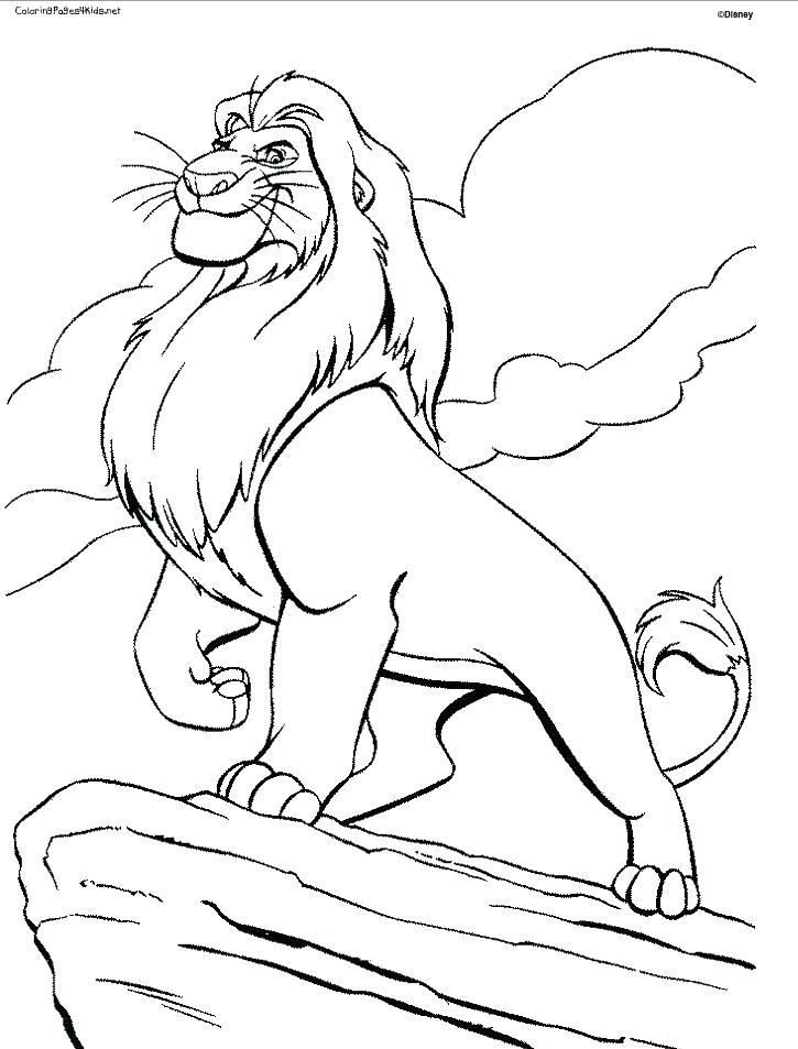 725x953 Lion Color Page Lion Coloring Page Colouring Sheets Lion King