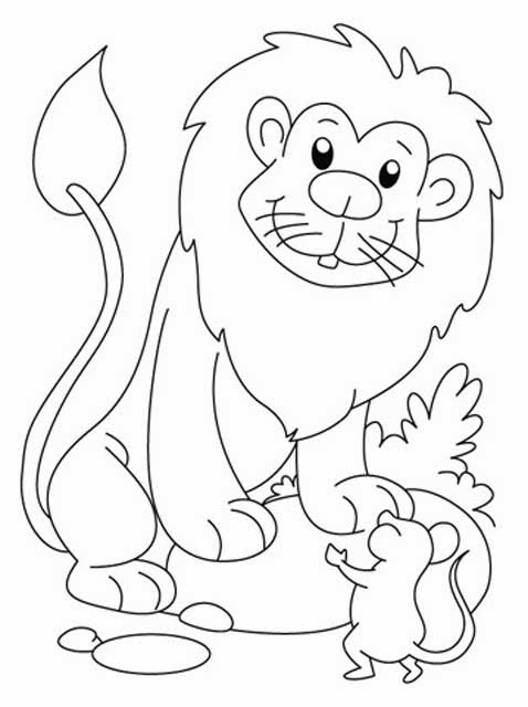 478x640 The Lion And The Mouse Coloring Pages The Lion And The Mouse Story