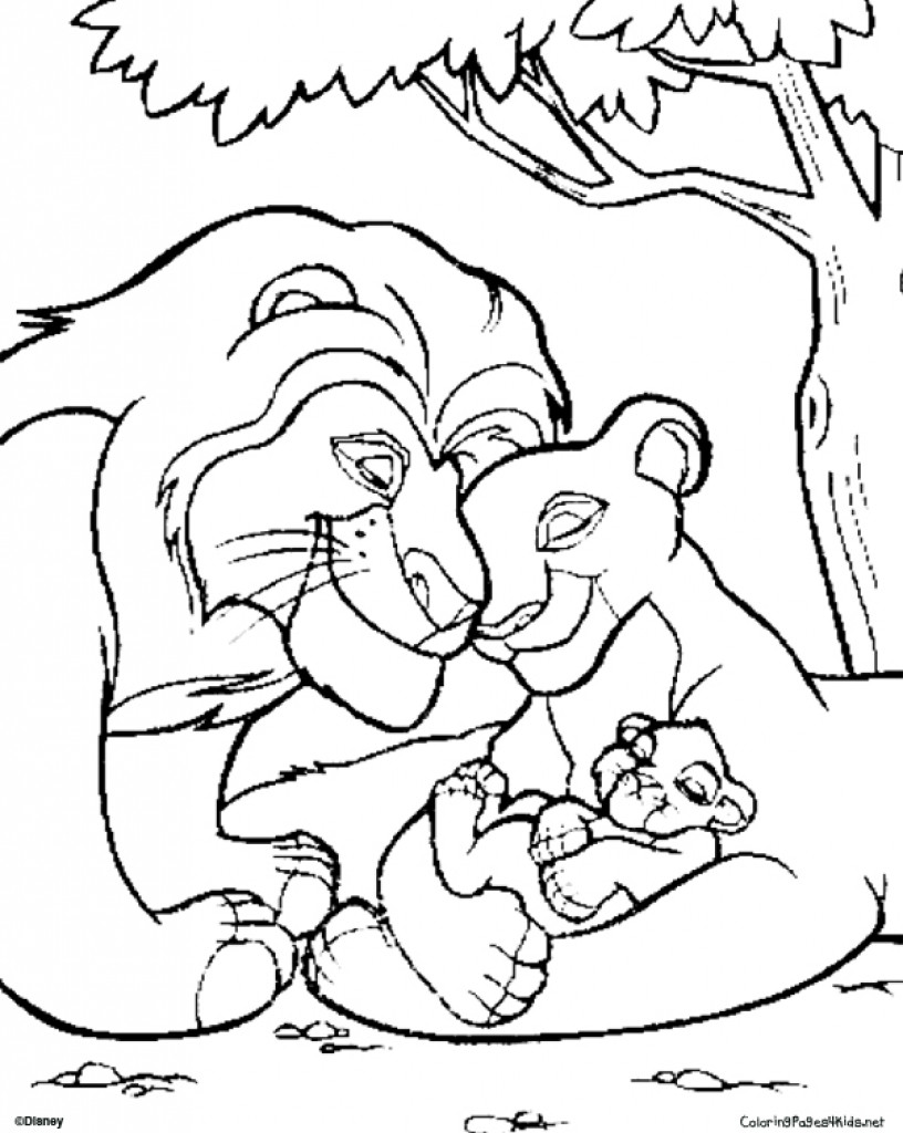 816x1024 Lion King Coloring Pages Printable Aecost Net Outstanding Acpra