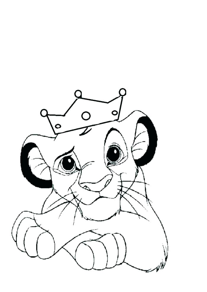 700x989 Baby Lion Coloring Pages
