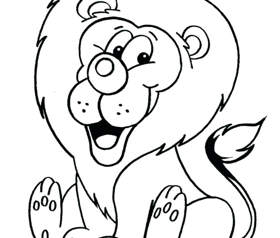 940x800 Baby Lion Coloring Pages