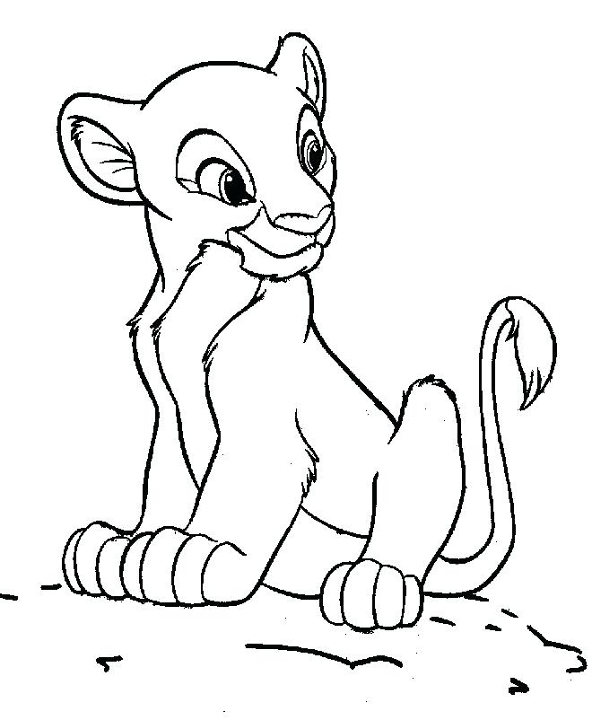 660x802 Lion Cub Colouring Pages Coloring Free Printable Baby