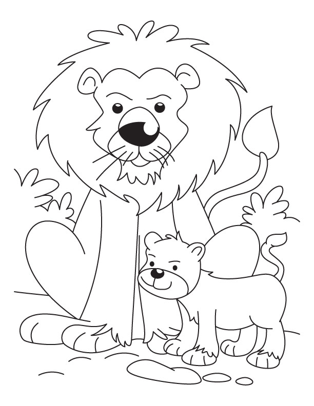 612x792 Lion Cub Coloring Pages