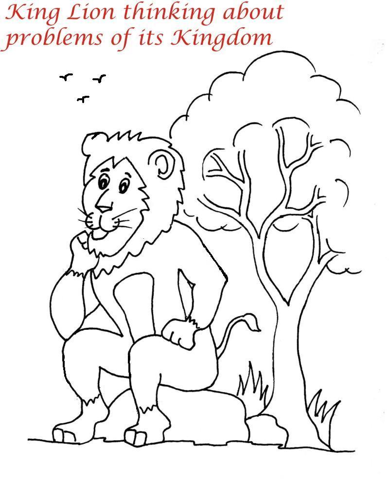 800x995 Lion Family Printable Coloring Page For Kids