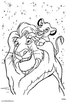 236x356 Simba The Lion King With Family Coloring Pages Coloring Pages