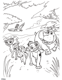 200x259 Fuli The Lion Guard Coloring Page
