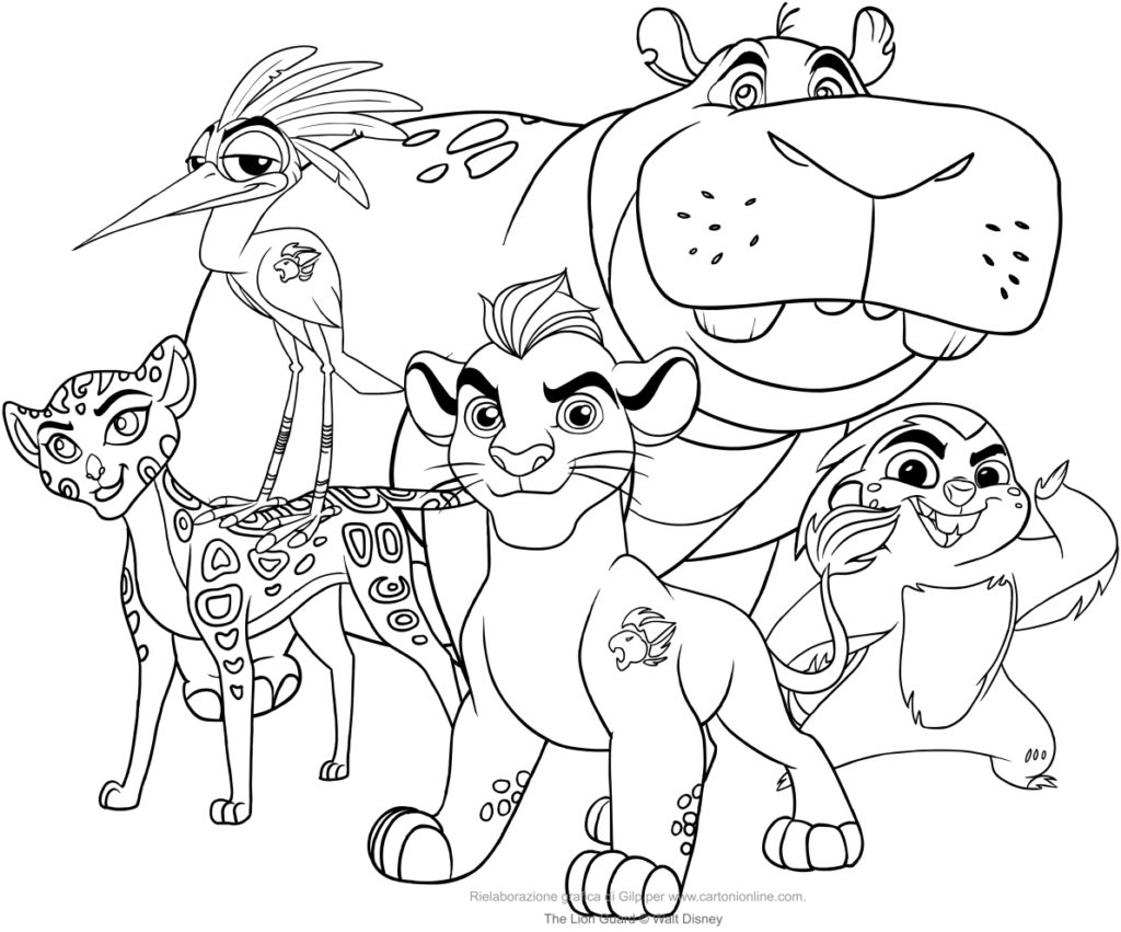 1024x851 Lion Guard Coloring Pages The Page To Print Get Bubbles