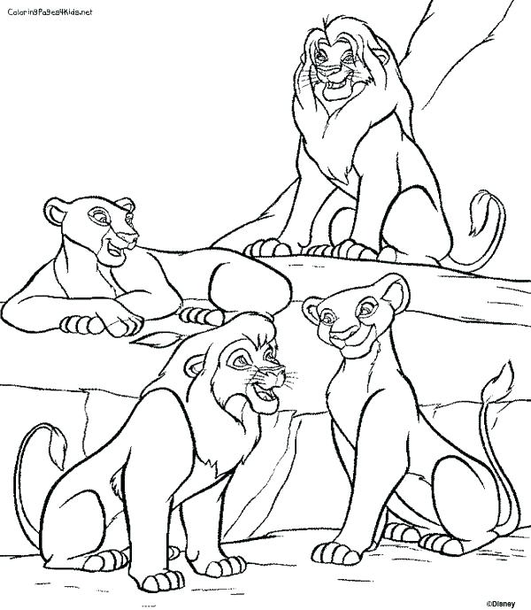 600x689 The Lion King Coloring Pages Or The Amazing Mother The Lion King