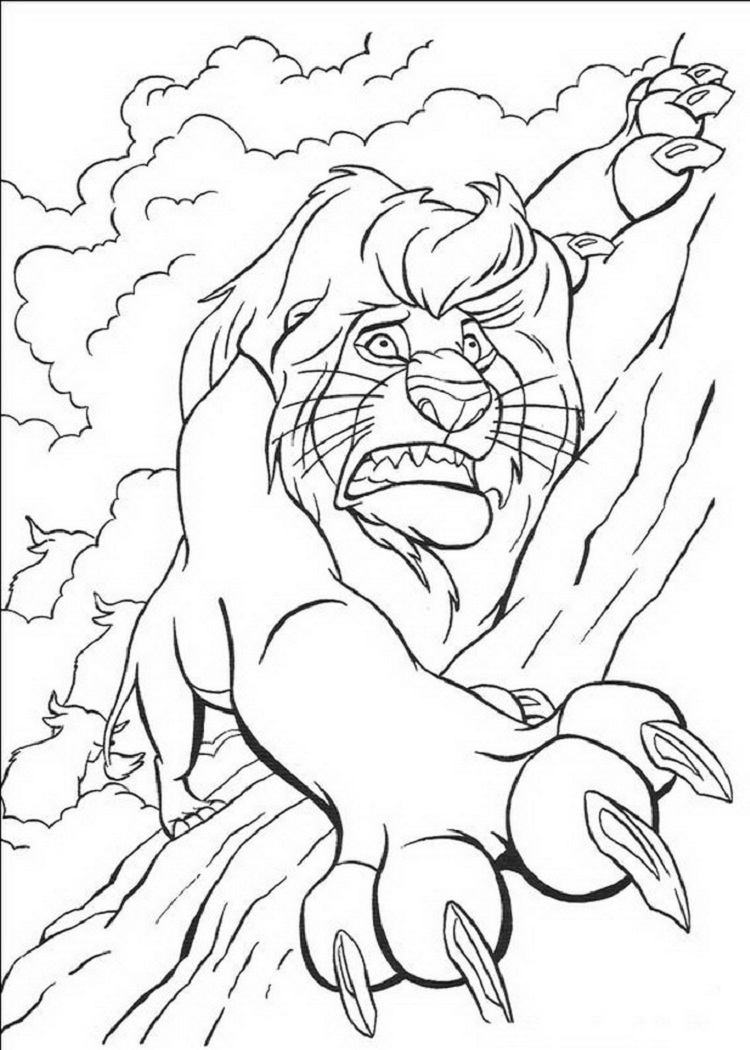 750x1050 Lion King Characters Coloring Pages