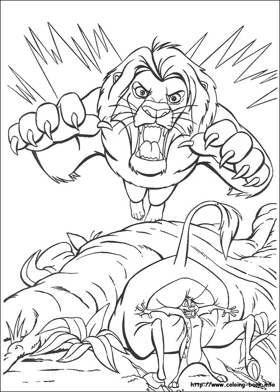 567x794 The Lion King Coloring Picture