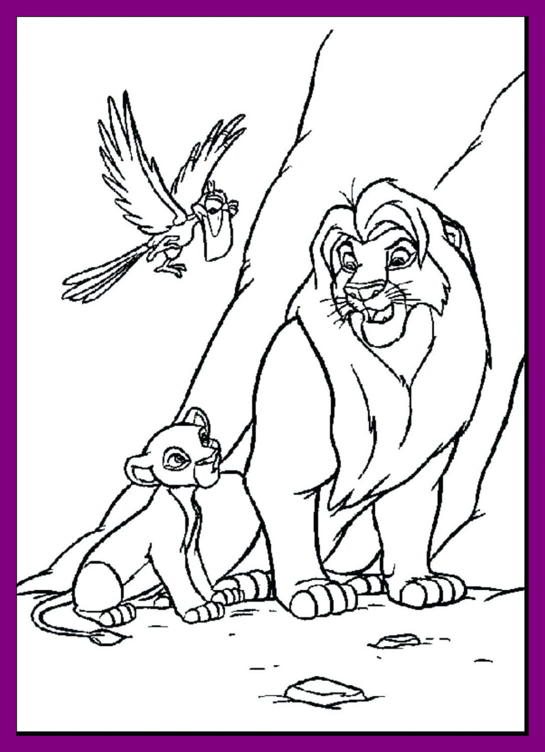 1088x1501 Shocking Coloring Pages Lion King Good With Kiara And Kovu