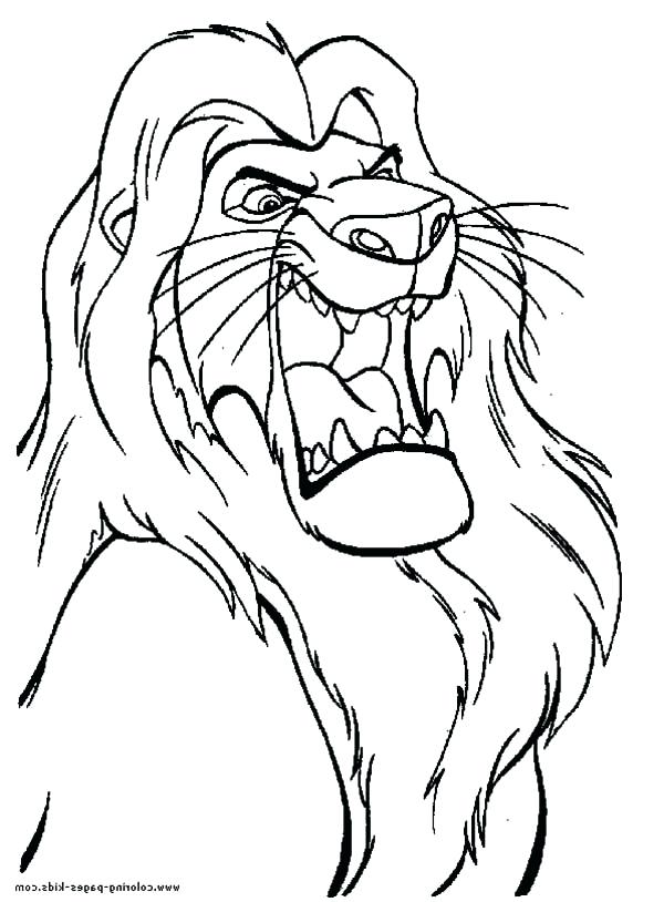 600x814 The Great Lion King Coloring Page Download Print Kovu Pages