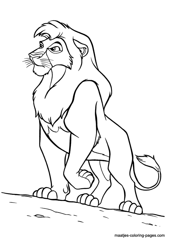 595x842 Kovu Coloring Pages Lion King Coloring Pages Kovu Coloring Page