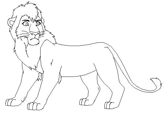 533x366 Kovu Intrepid Lion King Coloring Pages Kids Net