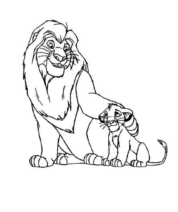 600x712 Lion King Coloring Pages Mufasa And Simba Journalingart