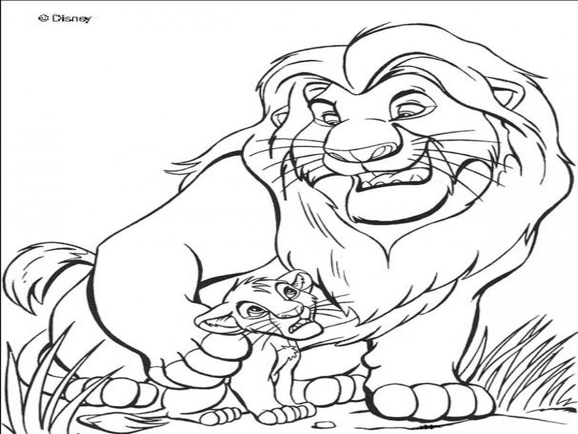 1152x864 Shocking Lion King Mufasa Coloring Pages The And Simba Grigorg