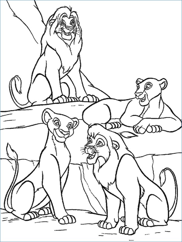 600x798 Simba Become King The Lion King Coloring Page
