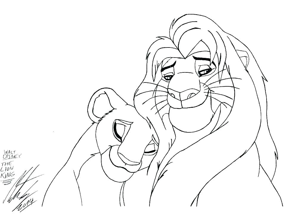 1024x721 Finds Coloring Pages Lion King Coloring Pages Nala Home