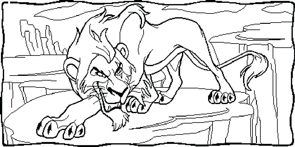937x469 Lion King Scar Coloring Pages Lion King Coloring Page Scar Lion