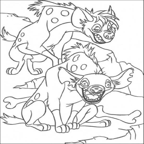 600x600 The Lion King Coloring Pages Hyenas Coloring Pages